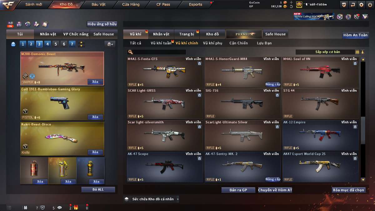 shop acc cf uy tin gia re